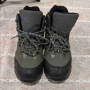 Gray and Black Hiking Boots Men Size 7m